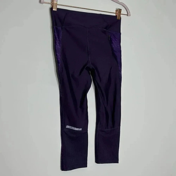 UNDER ARMOUR Mileage S Purple Print Leggings EUC - Picture 8 of 12